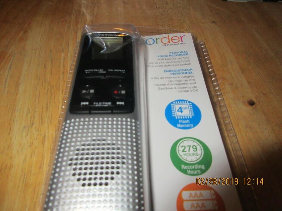Memorex 2059D 4GB Digital Voice Recorder