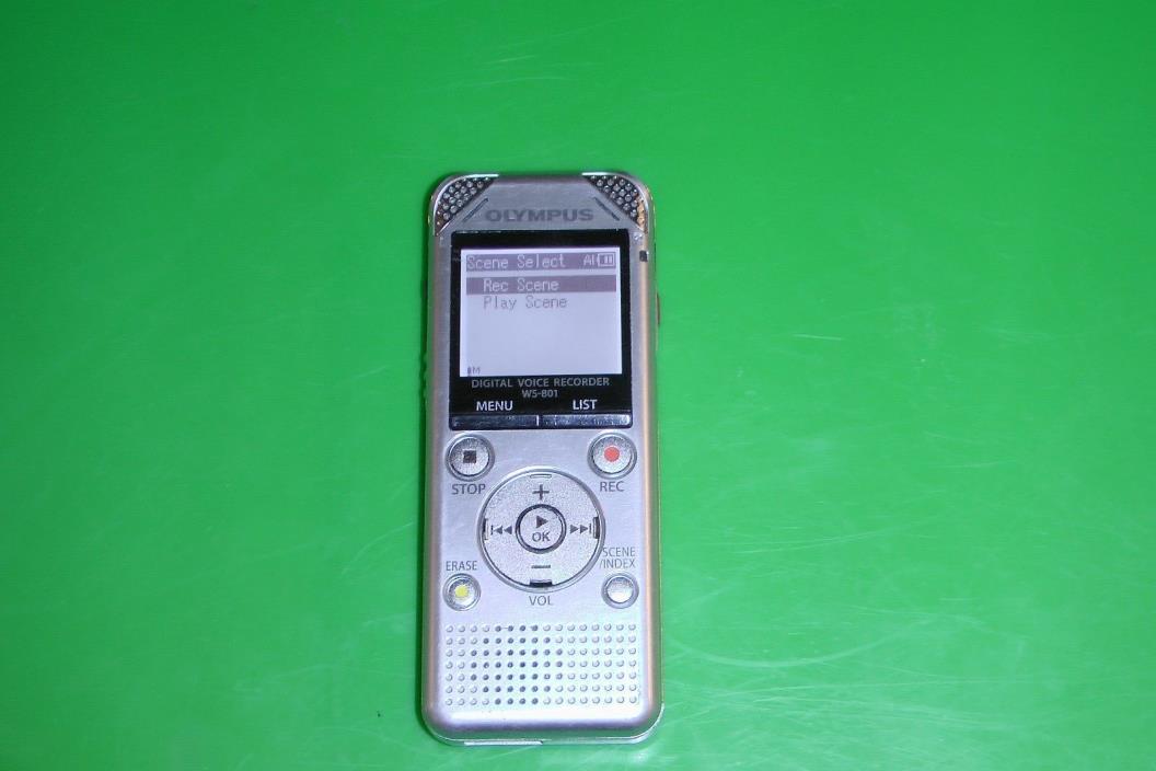 OLYMPUS WS-801 Handheld Digital Voice Recorder With USB Port Dictation Recording