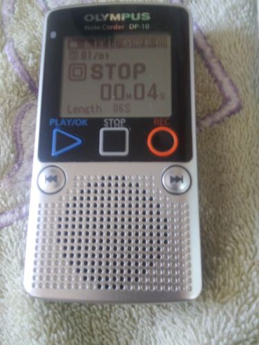 OLYMPUS Note Corder DP-10 Handheld Digital Voice Recorder Mic Sense Noise Cancel