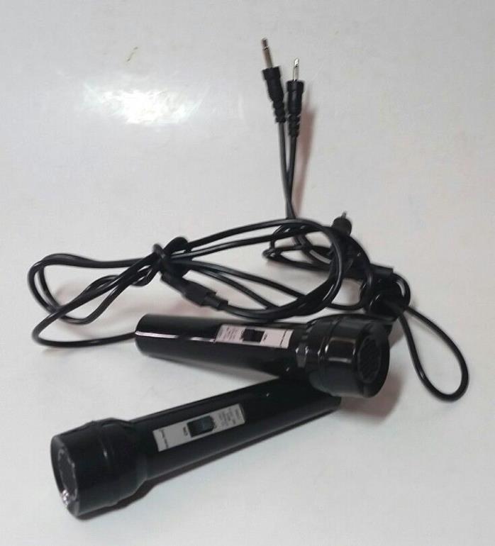 Radio Shack Microphones 33-1067 Dynamic Mike 200 Ohm Impedence Vtg Set of 2