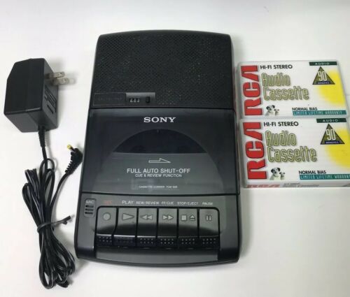 Vintage Sony Pressman TCM-929 Personal Portable Cassette Player Voice Recorder