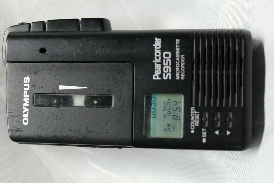 Olympus Pearlcorder S950 Microcassette Voice  Recorder working condition!!