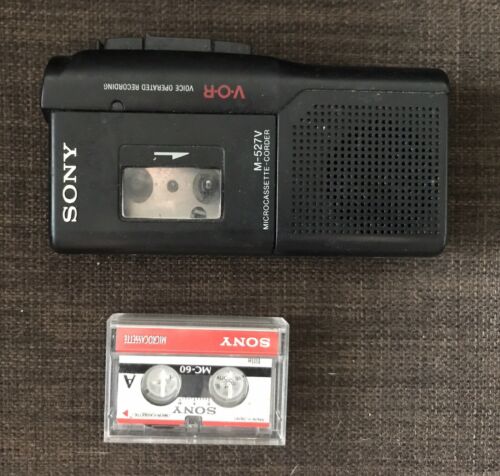 Sony M-527V Microcassette - Recorder Voice operated Micro Tape Recorder
