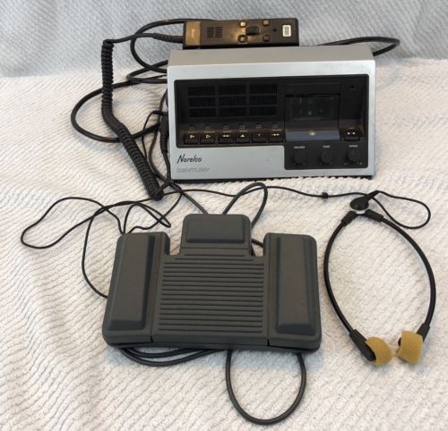 Vintage Norelco Century Dictation Machine : 643B Type LFH 0303/54 w/footpedal