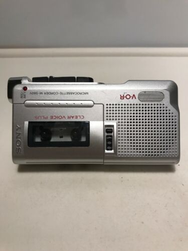 Sony Pressman M-560V Handheld Micro Cassette Voice Recorder Player CVP VOR