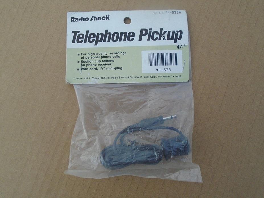 Realistic Tandy Telephone Pickup for Recording Phone Calls 44-533B. NOS
