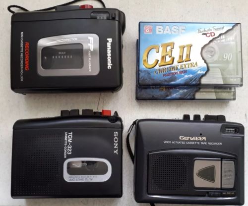 3 Cassette Recorders - Sony Tcm-323, Panasonic RQ-L309, Genexxa CTR-96 & more
