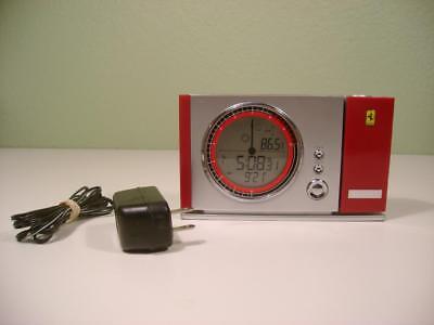 Oregon Scientific Ferrari Projection Alarm Clock/ Weather Station FSP301A.