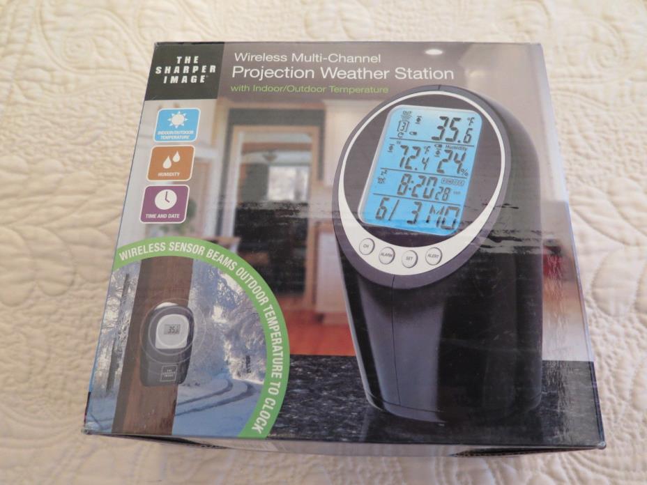 Sharper Image Indoor/Outdoor Wireless Multi-Channel Projection Weather Station