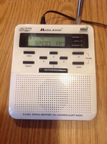 Midland Public Alert NOAA Weather Radio - All Hazards - Model WR-100