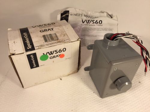 Outdoor stereo SpeakerCraft VWS60 volume control - GRAY - New