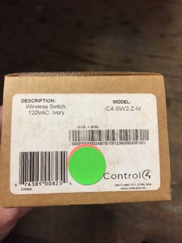 Control 4 C4-SW2-Z-IV Wireless Switch 120VAC Ivory NEW!