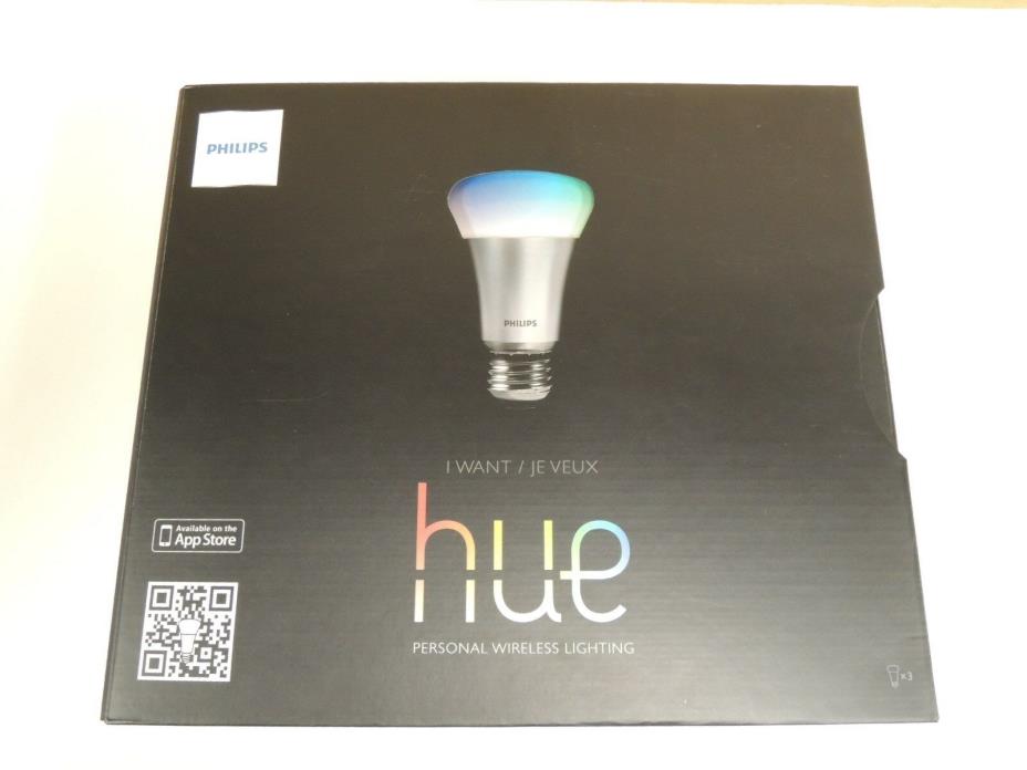 Philips Hue 426353, Starter Kit, 3 Bulbs and a Bridge, Works with Amazon Alexa!