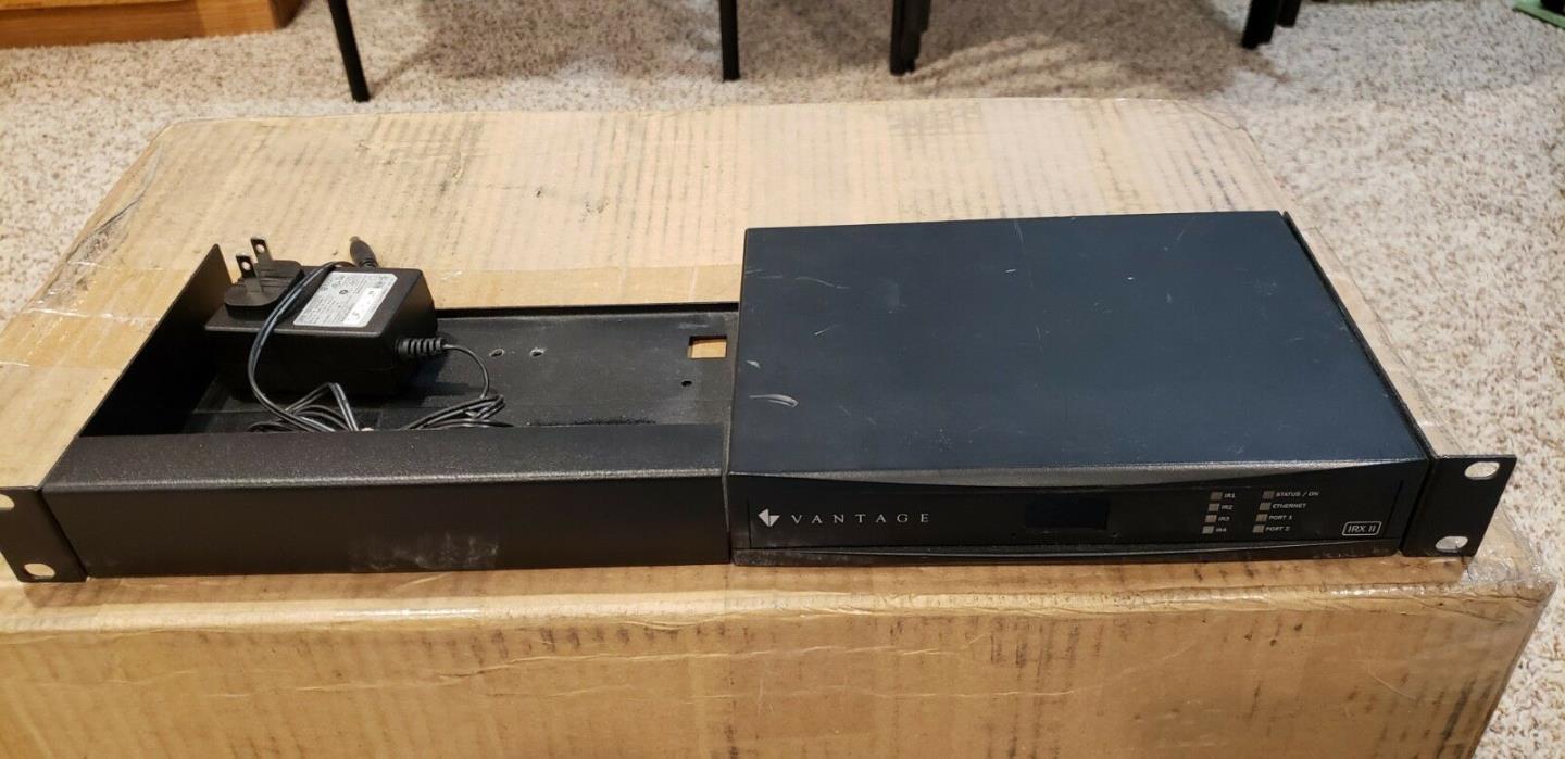 Vantage Controls IRX II Infrared Emitter Station and rack mount accessory