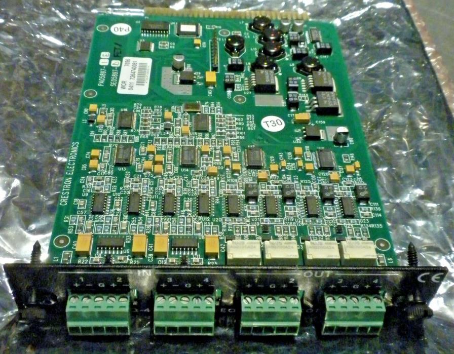 CRESTRON C2VEQ-4 4-Channel VOLUME EQUALIZER CONTROL CARD A/D and D/A converter