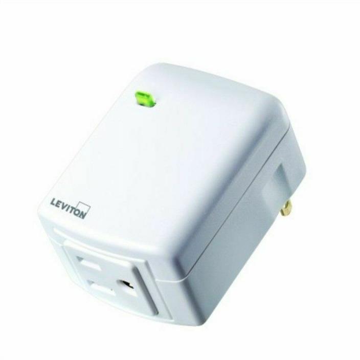 Leviton Vizia RF + Scene Capable Plug-In Appliance Smart Outlet Plug VRPA1-1LW