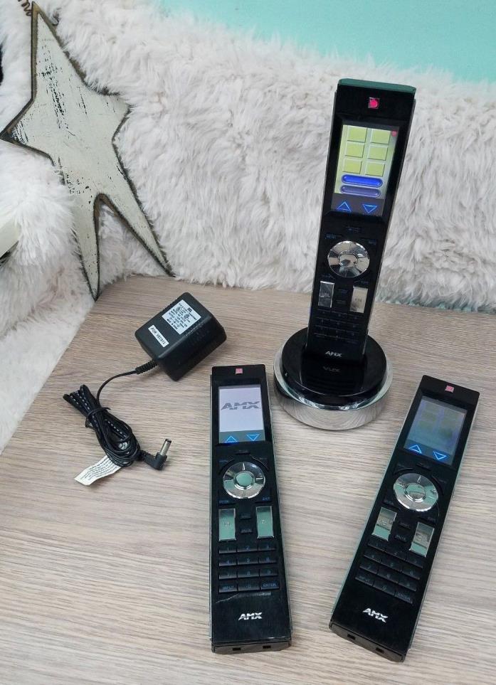 AMX 3x Handheld Remote Controls (MIO- R4) With 1x Dock & 1x Power Supply Bundle