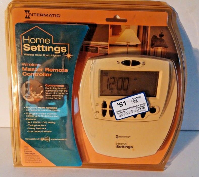8 Dimming Levels Intermatic HA07 Home Settings Wireless Master Remote Control