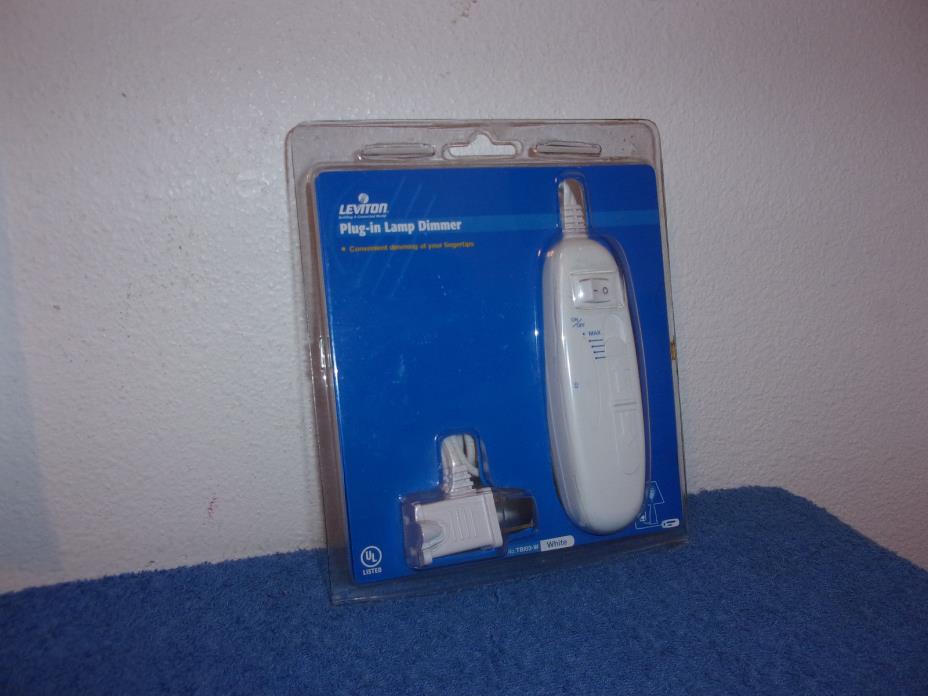 BRAND NEW LEVITON  PLUG-IN LAMP DIMMER   #TB103-W