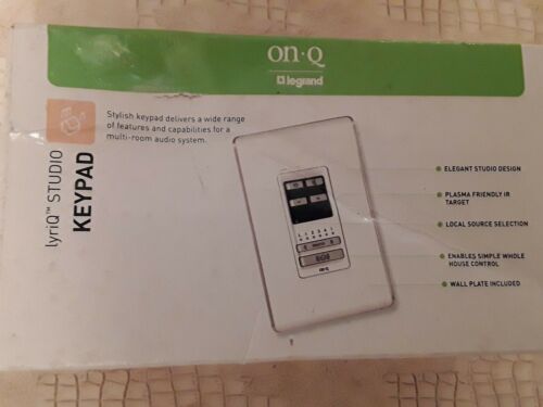 ON Q lyriQ AU5009-WH Keypad Studio Design High Performance Keypad White legrand