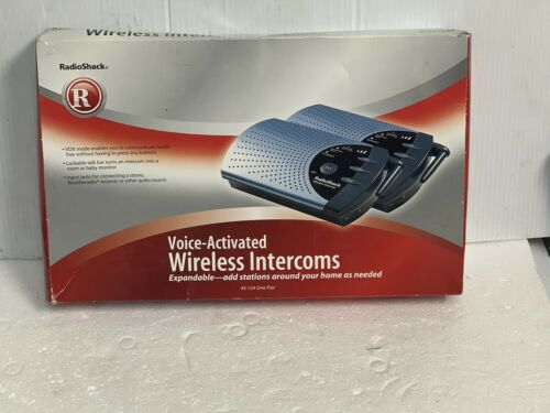 NWB 2 Radio Shack Voice Activated Wireless Intercoms 900 MHz.       #12811