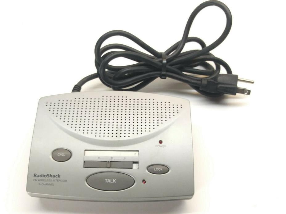 Radio Shack 3 Channel FM Wireless Voice Intercom System 43-3105 Used