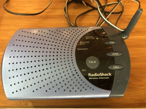 Radio Shack 900 MHz Wireless Intercom W/Audio & Weather Radio Input 1 Unit +AC