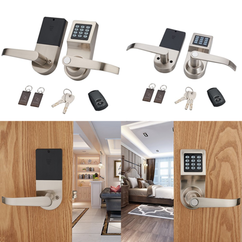 Digital Door Lock Unlock W M1 Card Code & Key Handle Direction Reversible Card+R
