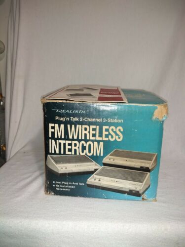 3 Vintage Radio Shack 43-214 Realistic 2 Channel FM Wireless Intercom