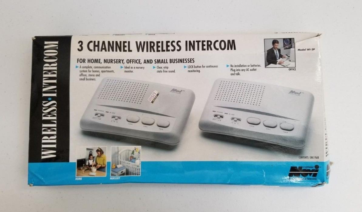 Linear Novi 3 Channel Wireless Intercom WI - 3P