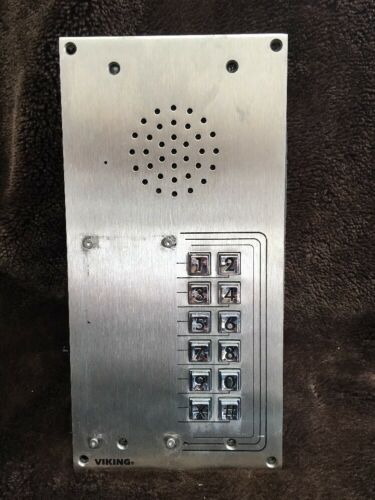 Used Viking Electronics Model K-1200-EWP 12 Button Call Box Door Access