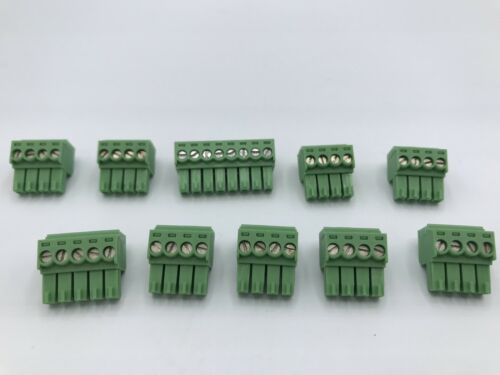 Lot Of 10 Crestron 3.5mm 4-Pin & 8-pin Phoenix Terminal Block Connectors