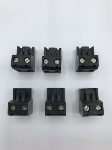 Set of (6) 2 pin - 5mm / Terminal Block Connector -Crestron, Speakercraft, Niles