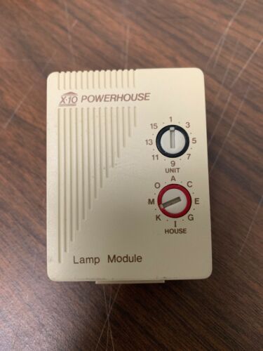 Radio Shack X10 Powerhouse Plug 'n Power Lamp Module Model LM465 Ivory - Working