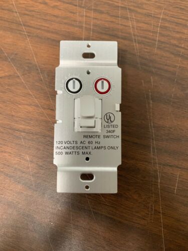 New! X10 POWERHOUSE WS467 Remote Dimmer - Wall Switch White Instant-On Dimmable