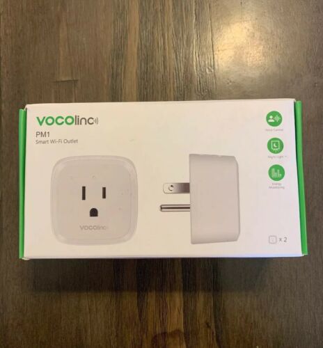 2 VOCOlinc PM1 Smart Wi-Fi Outlet Plug, Energy Monitoring, Dimmable Night Light