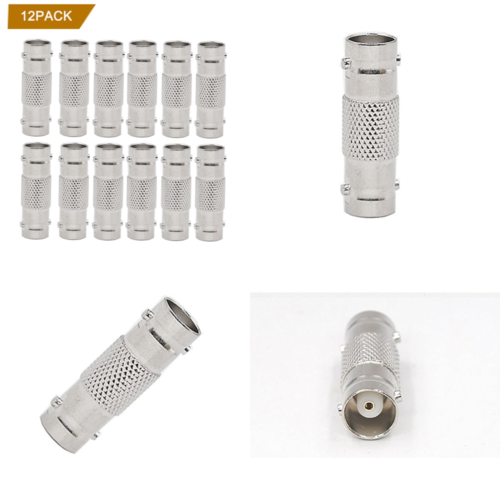 12Pack BNC Female To Jack Adapter For CCTV Cable Dvrsurveillance System
