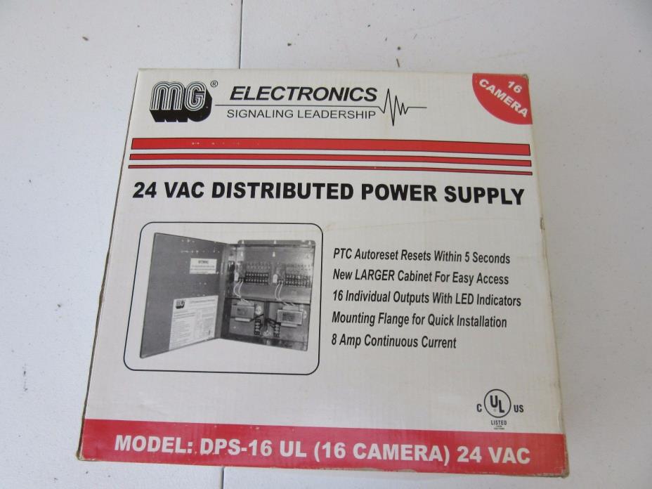 MG Electronics 24 Vac Distributed Power Supply DPS-16UL