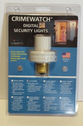Crimewatch Digital Security Lights 911 Flasher