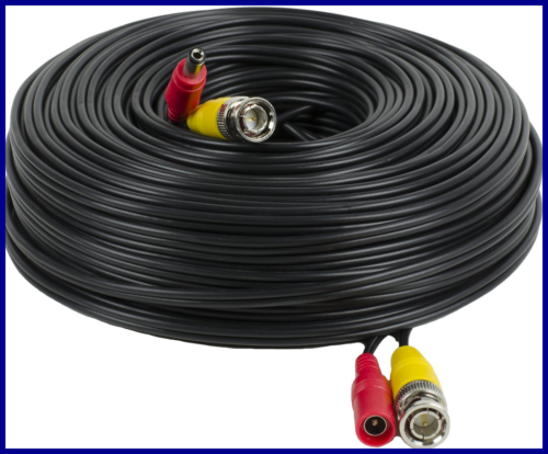 Security Camera Cable 150FT BNC Wire CCTV Pre Made All In One Video & Power For