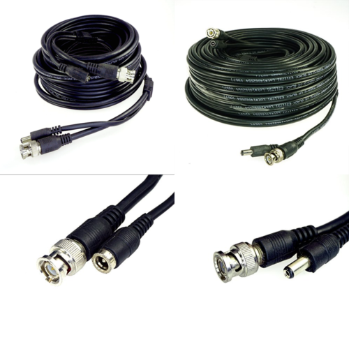 Cable UL Listed 60 Ft RG59 Siamese Combo W BNC Connectors & 2.1Mm Power Ja