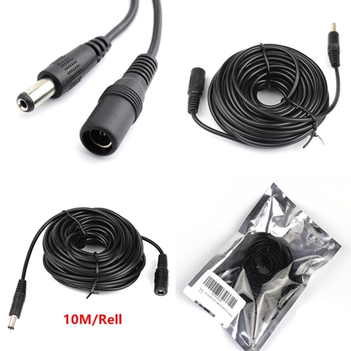 10M 30Ft 2.1X5.5Mm DC12V Power Extension Cable For CCTV Security Cameras IP Came