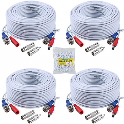 ANNKE Security Camera Cable 4 30M/ 100ft All-in-One BNC Video Power Cables, BNC