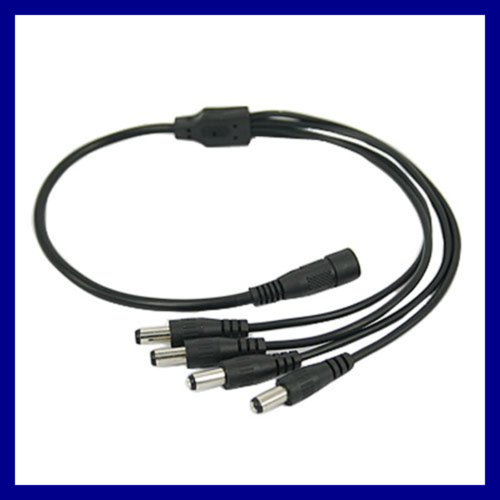 DC Female To 4 Male Power Splitter Cable For CCTV FREE SHIPPING