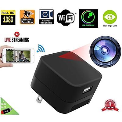 1080P Hidden Cameras USB Charger WiFi - HD Live Streaming Video Camcorder With