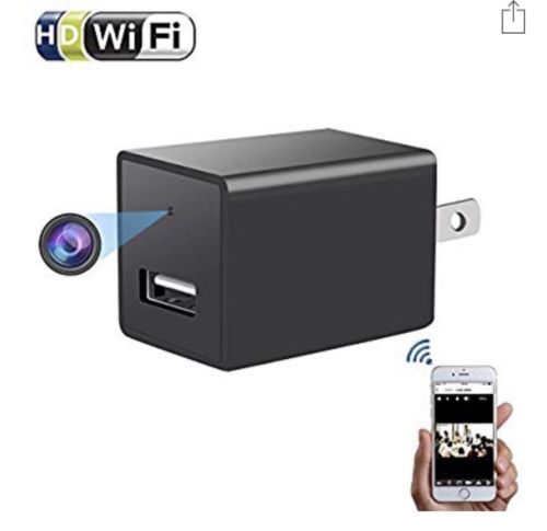 WIFI USB Charger Spycam 1080P Hidden Security Camera Motion FREE 32GB SD card