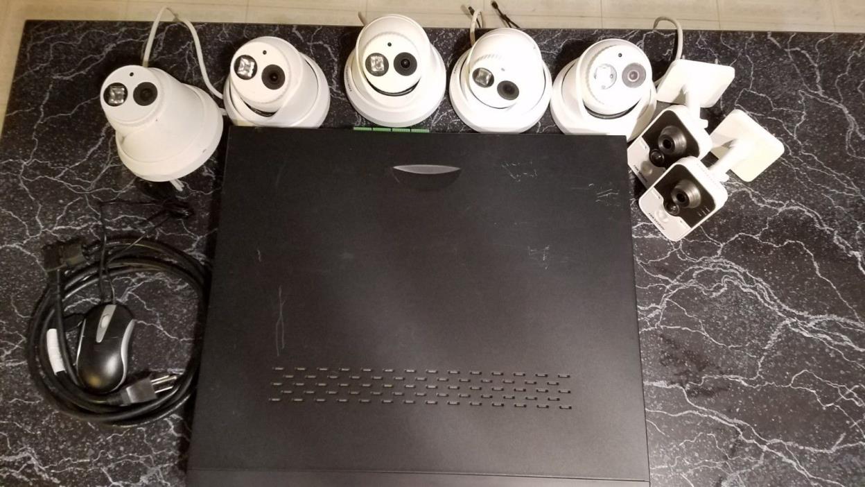 Used DS-7716NI-SP-16-2TB Hikvision Nvr 16-channel 2TB + 5 Outdoor +2 indoor Cams