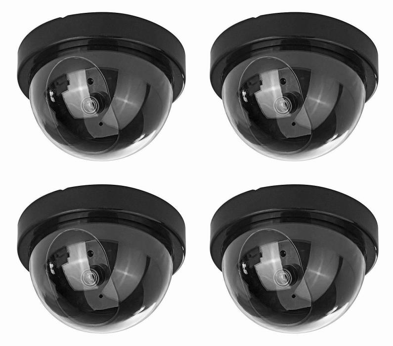 Falsa Camara De Seguridad Para Casas Profesionales Dome Fuera Dentro Fake 4 Pack