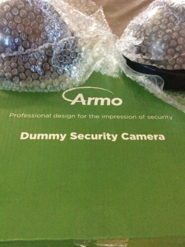 Armo 4-pack Dummy Security CCTV Dome Camera Realistic Recording Flashing