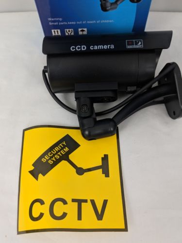 Dummy CCTV Camera with Flashing LED ***FAKE***Dummy Camera